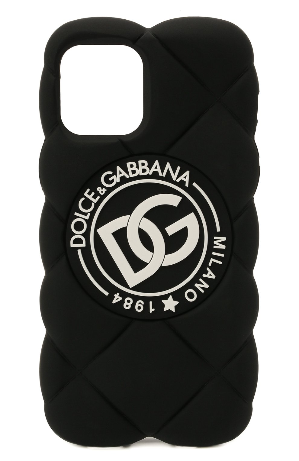 Чехол для iphone 12 pro DOLCE & GABBANA черного цвета, арт. BI3028/AQ374 | Фото 1 (Материал: Пластик)