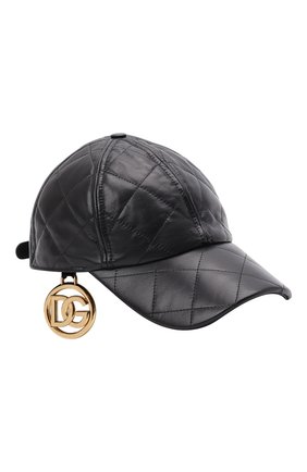 Женская кожаная бейсболка DOLCE & GABBANA черного цвета по цене 52600 руб., арт. FH590L/HULMW | Фото 1 Женская кожаная бейсболка DOLCE & GABBANA черного цвета, арт. FH590L/HULMW | Фото 1