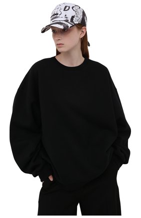 Женская бейсболка DOLCE & GABBANA черно-белого цвета по цене 28200 руб., арт. FH530A/HSM47 | Фото 2 Женская бейсболка DOLCE & GABBANA черно-белого цвета, арт. FH530A/HSM47 | Фото 2