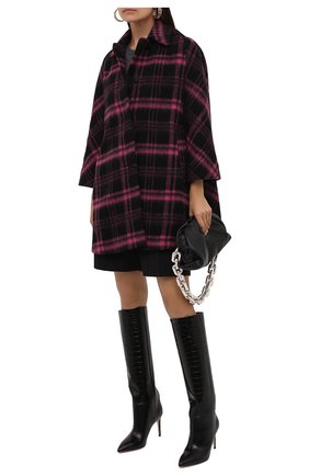 Женское шерстяное пальто REDVALENTINO разноцветного цвета по цене 66000 руб., арт. WR0CAE15/650 | Фото 2 Женское шерстяное пальто REDVALENTINO разноцветного цвета, арт. WR0CAE15/650 | Фото 2 (Материал внешний: Шерсть; Рукава: Длинные; Длина (верхняя одежда): До середины бедра; Материал подклада: Синтетический материал; 1-2-бортные: Однобортные; Стили: Ретро)