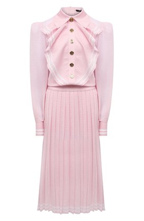 Женское платье из вискозы BALMAIN светло-розового цвета по цене 259500 руб., арт. WF1RL020/K249 | Фото 1 Женское платье из вискозы BALMAIN светло-розового цвета, арт. WF1RL020/K249 | Фото 1