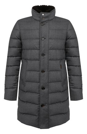 Мужская пуховик из шерсти и кашемира alfieri-fur-l MOORER серого цвета по цене 152500 руб., арт. ALFIERI-FUR-L/M0UGI100104-TEPA217 | Фото 1 Мужская пуховик из шерсти и кашемира alfieri-fur-l MOORER серого цвета, арт. ALFIERI-FUR-L/M0UGI100104-TEPA217 | Фото 1