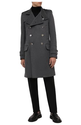 Мужской кашемировое пальто BALMAIN серого цвета по цене 344500 руб., арт. WH1UD020/W070 | Фото 2 Мужской кашемировое пальто BALMAIN серого цвета, арт. WH1UD020/W070 | Фото 2