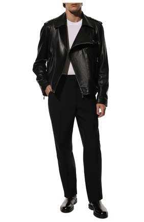 Мужская кожаная куртка BALMAIN черного цвета по цене 196500 руб., арт. WH1TD055/L115 | Фото 2 Мужская кожаная куртка BALMAIN черного цвета, арт. WH1TD055/L115 | Фото 2