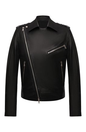 Мужская кожаная куртка BALMAIN черного цвета по цене 243500 руб., арт. WH1TD055/L115 | Фото 1 Мужская кожаная куртка BALMAIN черного цвета, арт. WH1TD055/L115 | Фото 1 (Материал подклада: Хлопок; Длина (верхняя одежда): Короткие; Рукава: Длинные; Кросс-КТ: Куртка; Мужское Кросс-КТ: Кожа и замша; Стили: Гранж; Материал внешний: Натуральная кожа)