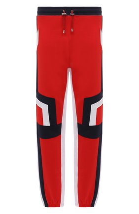Мужские хлопковые джоггеры BALMAIN красного цвета по цене 107500 руб., арт. WH10B063/B120 | Фото 1 Мужские хлопковые джоггеры BALMAIN красного цвета, арт. WH10B063/B120 | Фото 1