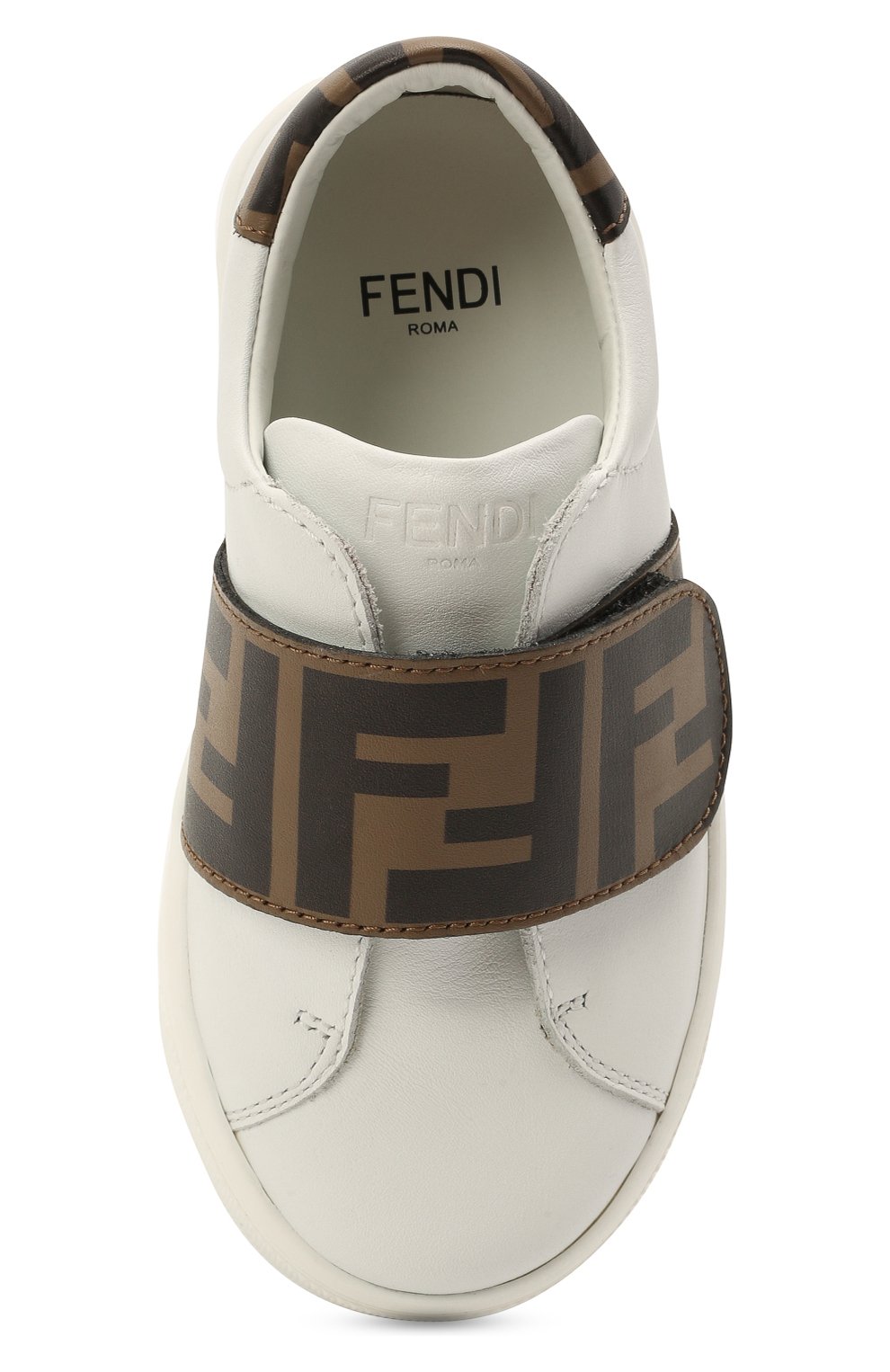 Мужского кожаные кеды FENDI белого цвета по цене 0 руб., арт. JMR326/A7N4/19-26 | Фото 4 Мужского кожаные кеды FENDI белого цвета, арт. JMR326/A7N4/19-26 | Фото 4