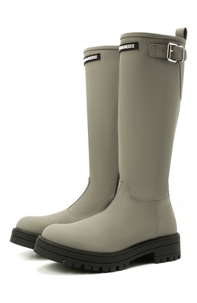 Детские сапоги DSQUARED2 серого цвета по цене 45400 руб., арт. 68583/SCUBA/28-35 | Фото 1 Детские сапоги DSQUARED2 серого цвета, арт. 68583/SCUBA/28-35 | Фото 1 (Материал внешний: Экокожа; Материал внутренний: Текстиль; Кросс-КТ: резиновые)