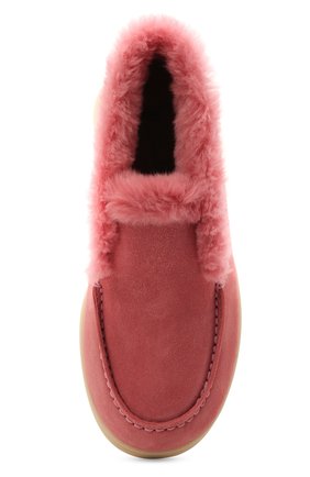 Мужского замшевые ботинки LORO PIANA розового цвета, арт. FAI3097 | Фото 4