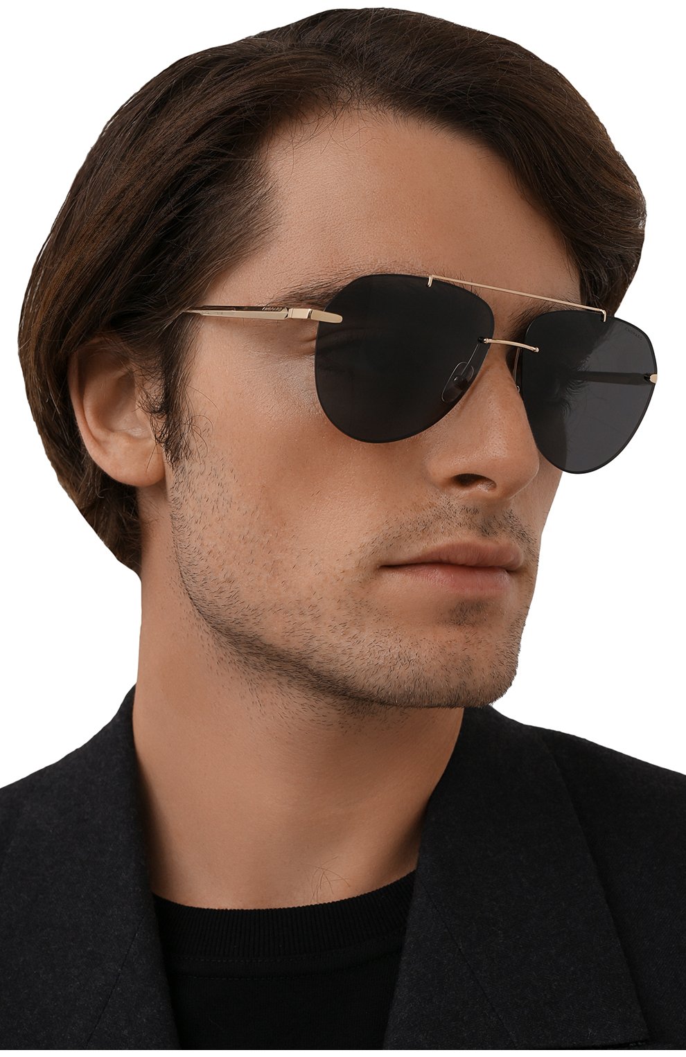 Мужские солнцезащитные очки CHOPARD золотого цвета, арт. F20 300P | Фото 2 (Кросс-КТ: С/з-мужское; Региональные ограничения белый список (Axapta Mercury): RU; Тип очков: С/з; Оптика Гендер: оптика-мужское)