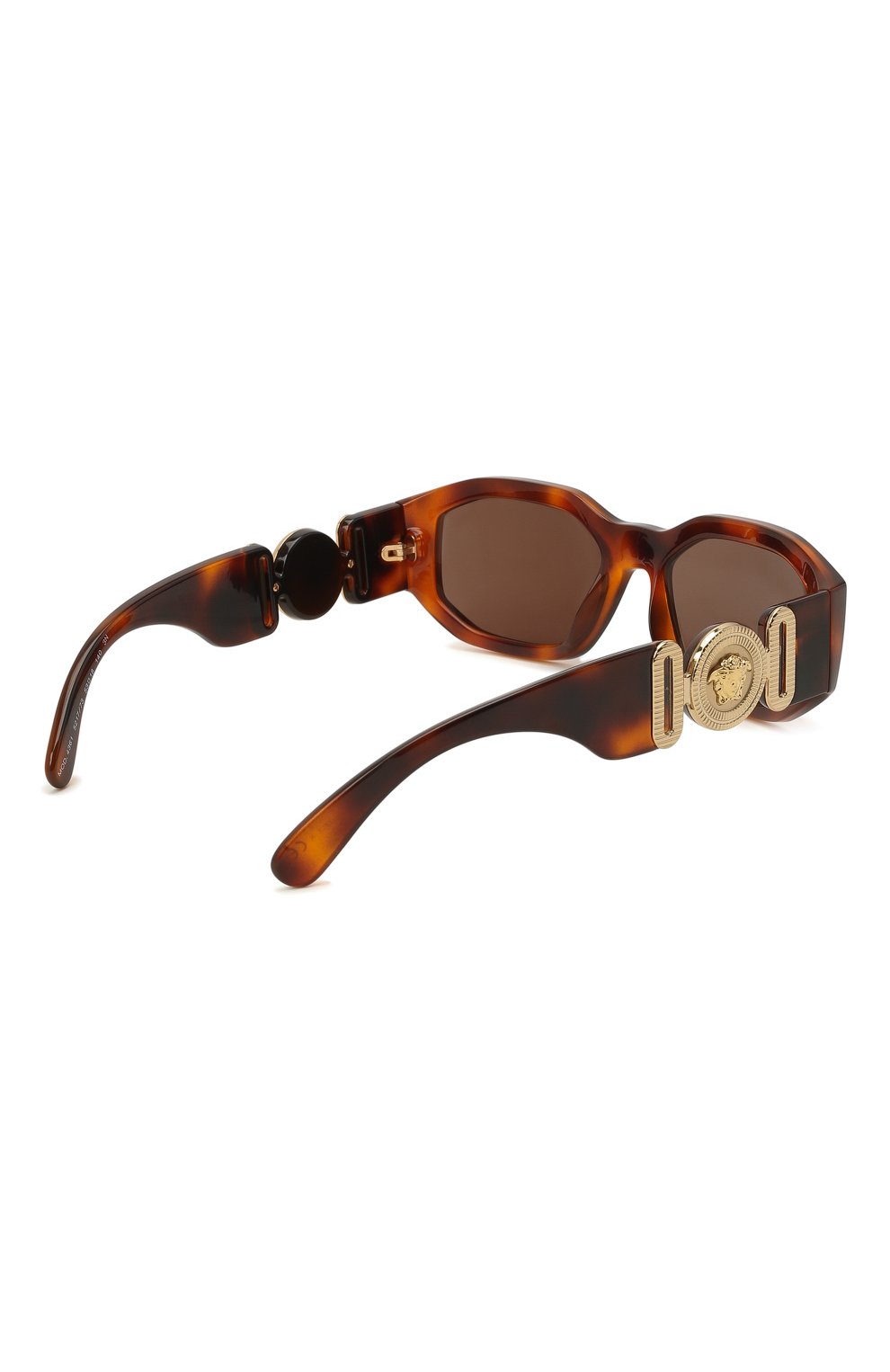 Женские солнцезащитные очки VERSACE коричневого цвета, арт. 4361-521773 | Фото 4 (Региональные ограничения белый список (Axapta Mercury): RU; Тип очков: С/з)