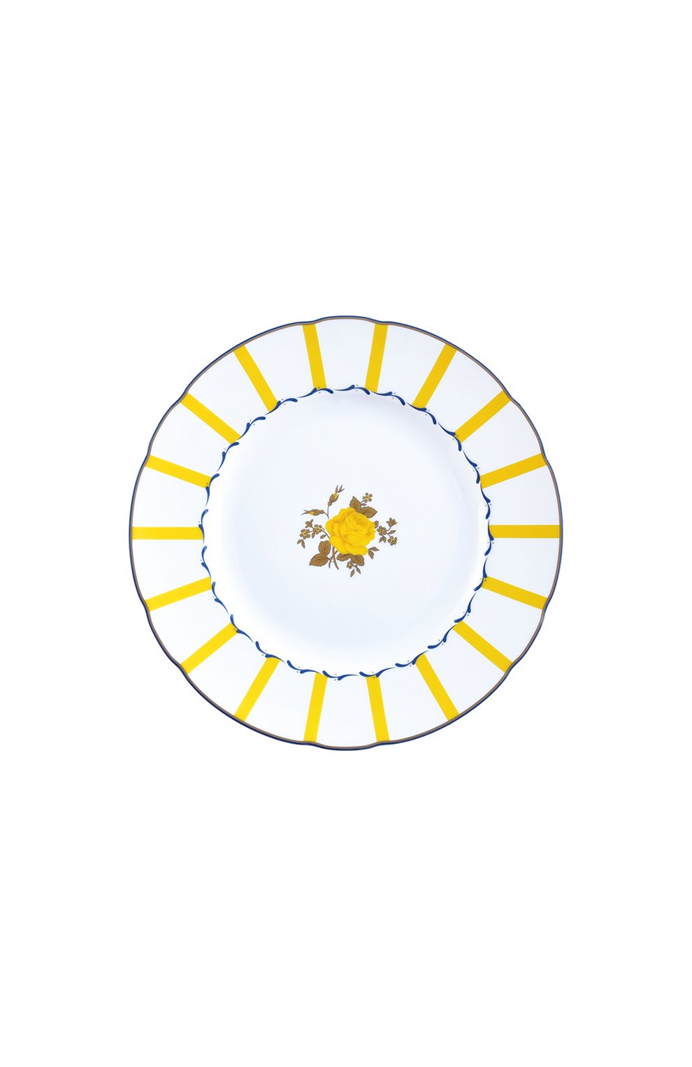 Тарелка салатная brocante jaune BERNARDAUD желтого цвета, арт. 1974/17 | Фото 1 (Интерьер_коллекция: Brocante; Ограничения доставки: fragile-2)