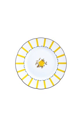 Тарелка салатная brocante jaune BERNARDAUD желтого цвета по цене 8990 руб., арт. 1974/17 | Фото 1 Тарелка салатная brocante jaune BERNARDAUD желтого цвета, арт. 1974/17 | Фото 1 (Интерьер_коллекция: Brocante; Ограничения доставки: fragile-2)