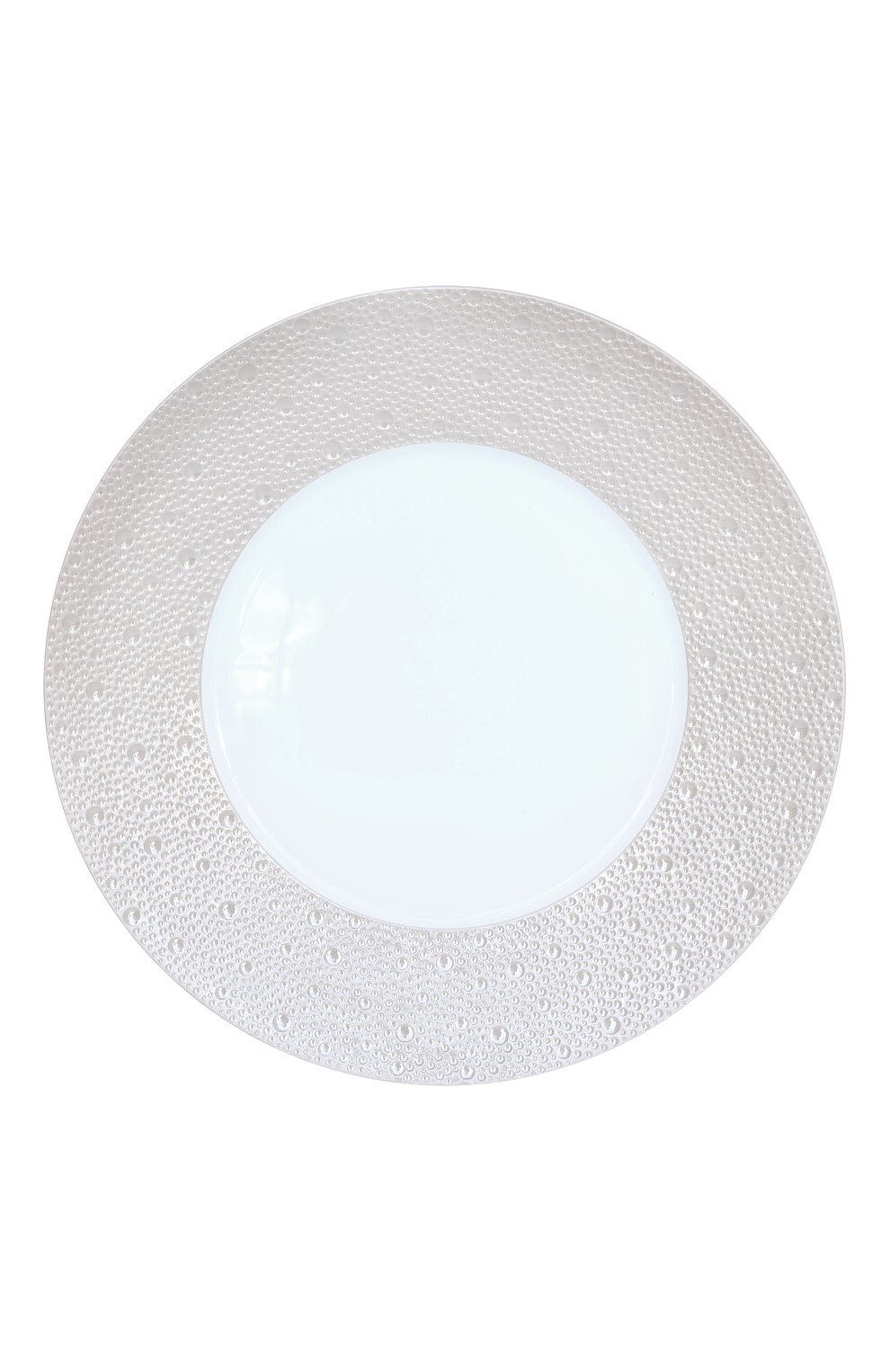 Тарелка сервировочная ecume perle BERNARDAUD белого цвета, арт. 1975/7 | Фото 1 (Интерьер_коллекция: Ecume Perle; Ограничения доставки: fragile-2)