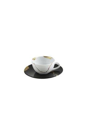 Кофейная чашка с блюдцем kintsugi charbon BERNARDAUD черного цвета по цене 23300 руб., арт. 1976/21509 | Фото 1 Кофейная чашка с блюдцем kintsugi charbon BERNARDAUD черного цвета, арт. 1976/21509 | Фото 1 (Интерьер: Интерьер; Ограничения доставки: fragile-2)