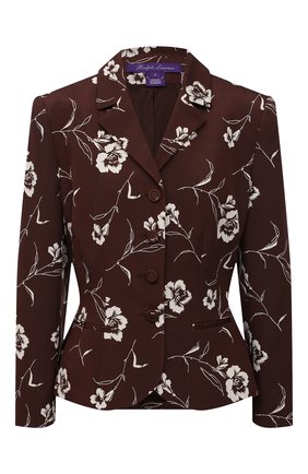 Женский шелковый жакет RALPH LAUREN коричневого цвета по цене 215500 руб., арт. 290840852 | Фото 1 Женский шелковый жакет RALPH LAUREN коричневого цвета, арт. 290840852 | Фото 1