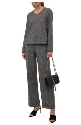 Женские брюки из шерсти и кашемира GIORGIO ARMANI коричневого цвета по цене 125500 руб., арт. 1WHPP0IN/T02N7 | Фото 2 Женские брюки из шерсти и кашемира GIORGIO ARMANI коричневого цвета, арт. 1WHPP0IN/T02N7 | Фото 2