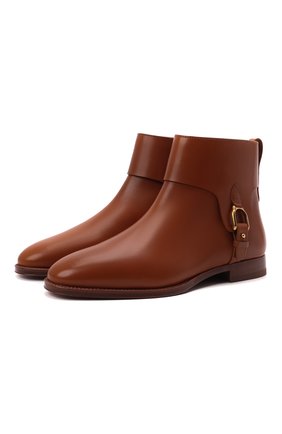 Женские кожаные ботинки stirrup reanne RALPH LAUREN коричневого цвета по цене 87000 руб., арт. 800850198 | Фото 1 Женские кожаные ботинки stirrup reanne RALPH LAUREN коричневого цвета, арт. 800850198 | Фото 1