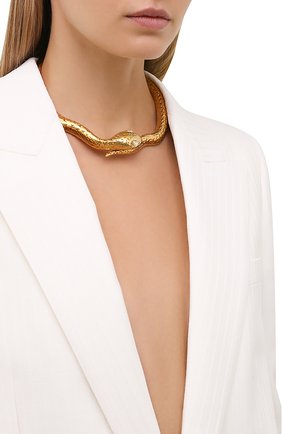 Женское колье RALPH LAUREN золотого цвета по цене 124500 руб., арт. 434851470001 | Фото 2 Женское колье RALPH LAUREN золотого цвета, арт. 434851470001 | Фото 2