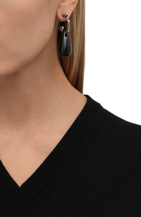 Женские моносерьга ALEXANDER MCQUEEN черного цвета по цене 33450 руб., арт. 667565/I11WY | Фото 2 Женские моносерьга ALEXANDER MCQUEEN черного цвета, арт. 667565/I11WY | Фото 2