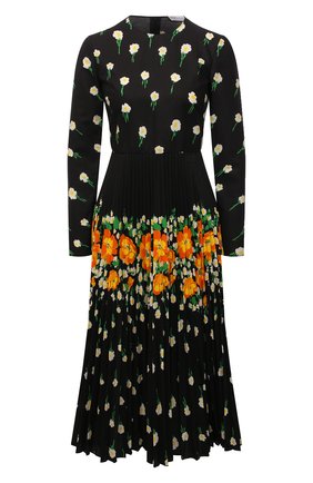 Женское платье REDVALENTINO черного цвета по цене 94650 руб., арт. WR3VAAR0/606 | Фото 1 Женское платье REDVALENTINO черного цвета, арт. WR3VAAR0/606 | Фото 1 (Материал внешний: Хлопок, Синтетический материал; Длина Ж (юбки, платья, шорты): Миди; Рукава: Длинные; Стили: Романтичный; Случай: Вечерний; Женское Кросс-КТ: Платье-одежда)