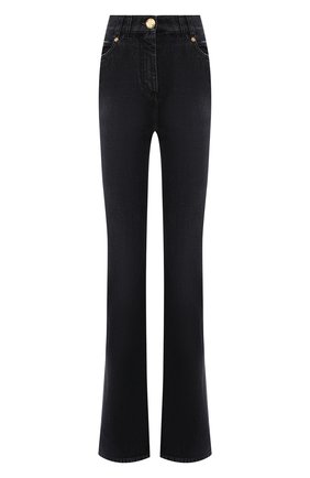Женские джинсы BALMAIN черного цвета по цене 82200 руб., арт. WF1MJ025/D134 | Фото 1 Женские джинсы BALMAIN черного цвета, арт. WF1MJ025/D134 | Фото 1