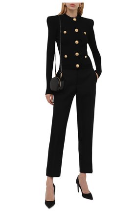 Женский кардиган из вискозы BALMAIN черного цвета по цене 125000 руб., арт. WF1KL005/K211 | Фото 2 Женский кардиган из вискозы BALMAIN черного цвета, арт. WF1KL005/K211 | Фото 2