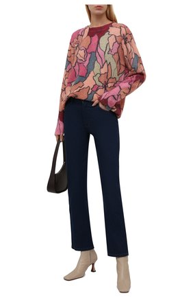 Женский шерстяной пуловер DRIES VAN NOTEN розового цвета по цене 51700 руб., арт. 212-031238-3720 | Фото 2 Женский шерстяной пуловер DRIES VAN NOTEN розового цвета, арт. 212-031238-3720 | Фото 2 (Материал внешний: Синтетический материал, Шерсть; Стили: Романтичный; Женское Кросс-КТ: Пуловер-одежда; Рукава: Длинные; Длина (для топов): Стандартные)