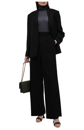 Женская водолазка DRIES VAN NOTEN темно-синего цвета по цене 19950 руб., арт. 212-031181-3623 | Фото 2 Женская водолазка DRIES VAN NOTEN темно-синего цвета, арт. 212-031181-3623 | Фото 2 (Рукава: Длинные; Длина (для топов): Стандартные; Материал внешний: Синтетический материал; Стили: Гламурный; Женское Кросс-КТ: Водолазка-одежда)