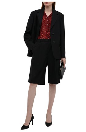 Женские шерстяные шорты DRIES VAN NOTEN черного цвета по цене 38350 руб., арт. 212-030974-3183 | Фото 2 Женские шерстяные шорты DRIES VAN NOTEN черного цвета, арт. 212-030974-3183 | Фото 2 (Материал внешний: Шерсть; Длина Ж (юбки, платья, шорты): Миди; Стили: Гламурный; Женское Кросс-КТ: Шорты-одежда; Кросс-КТ: Широкие)