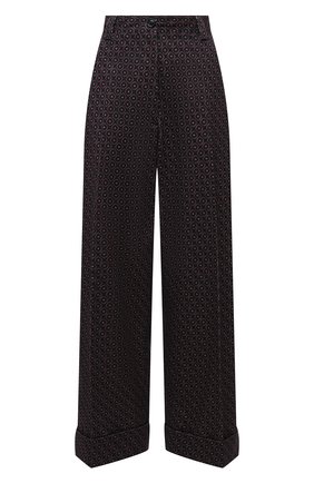 Женские хлопковые брюки DRIES VAN NOTEN темно-синего цвета по цене 61350 руб., арт. 212-030903-3066 | Фото 1 Женские хлопковые брюки DRIES VAN NOTEN темно-синего цвета, арт. 212-030903-3066 | Фото 1 (Материал внешний: Хлопок; Стили: Гламурный; Женское Кросс-КТ: Брюки-одежда; Силуэт Ж (брюки и джинсы): Широкие; Длина (брюки, джинсы): Укороченные)