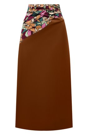 Женская хлопковая юбка DRIES VAN NOTEN коричневого цвета по цене 79950 руб., арт. 212-030885-3150 | Фото 1 Женская хлопковая юбка DRIES VAN NOTEN коричневого цвета, арт. 212-030885-3150 | Фото 1 (Материал внешний: Хлопок; Длина Ж (юбки, платья, шорты): Миди; Материал подклада: Вискоза; Стили: Романтичный; Женское Кросс-КТ: Юбка-одежда)