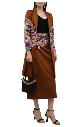 Женская хлопковая юбка DRIES VAN NOTEN коричневого цвета по цене 79950 руб., арт. 212-030885-3150 | Фото 2 Женская хлопковая юбка DRIES VAN NOTEN коричневого цвета, арт. 212-030885-3150 | Фото 2 (Материал внешний: Хлопок; Длина Ж (юбки, платья, шорты): Миди; Материал подклада: Вискоза; Стили: Романтичный; Женское Кросс-КТ: Юбка-одежда)