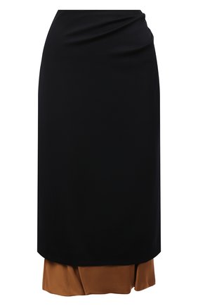 Женская юбка из вискозы и шерсти DRIES VAN NOTEN черного цвета по цене 51700 руб., арт. 212-030880-3231 | Фото 1 Женская юбка из вискозы и шерсти DRIES VAN NOTEN черного цвета, арт. 212-030880-3231 | Фото 1 (Материал подклада: Вискоза; Материал внешний: Вискоза, Шерсть; Длина Ж (юбки, платья, шорты): До колена; Стили: Гламурный; Женское Кросс-КТ: Юбка-одежда)