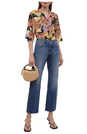 Женская рубашка DRIES VAN NOTEN оранжевого цвета по цене 31300 руб., арт. 212-030705-3009 | Фото 2 Женская рубашка DRIES VAN NOTEN оранжевого цвета, арт. 212-030705-3009 | Фото 2 (Длина (для топов): Стандартные; Материал внешний: Синтетический материал; Стили: Романтичный; Принт: С принтом; Женское Кросс-КТ: Рубашка-одежда; Рукава: Короткие)