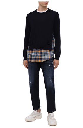 Мужские джинсы DSQUARED2 темно-синего цвета по цене 49600 руб., арт. S74LB1007/S30214 | Фото 2 Мужские джинсы DSQUARED2 темно-синего цвета, арт. S74LB1007/S30214 | Фото 2
