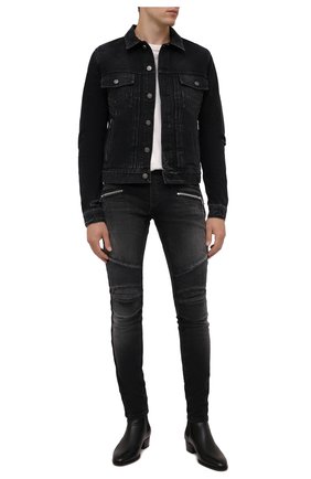 Мужские джинсы BALMAIN темно-серого цвета по цене 127500 руб., арт. WH1MG030/146D | Фото 2 Мужские джинсы BALMAIN темно-серого цвета, арт. WH1MG030/146D | Фото 2