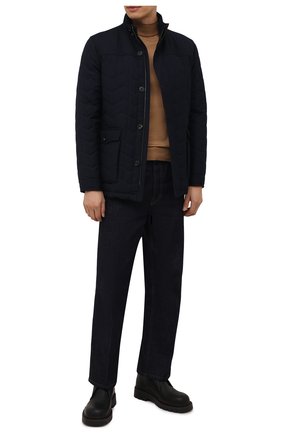 Мужская утепленная куртка CORNELIANI темно-синего цвета по цене 69950 руб., арт. 8825G2-1820150/00 | Фото 2 Мужская утепленная куртка CORNELIANI темно-синего цвета, арт. 8825G2-1820150/00 | Фото 2