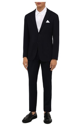 Мужские шерстяные брюки CORNELIANI темно-синего цвета по цене 29950 руб., арт. 884702-1818400/00 | Фото 2 Мужские шерстяные брюки CORNELIANI темно-синего цвета, арт. 884702-1818400/00 | Фото 2