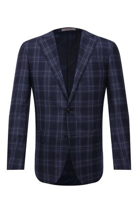 Мужской шерстяной пиджак CORNELIANI синего цвета по цене 135000 руб., арт. 886268-1816227/90 Q1 | Фото 1 Мужской шерстяной пиджак CORNELIANI синего цвета, арт. 886268-1816227/90 Q1 | Фото 1