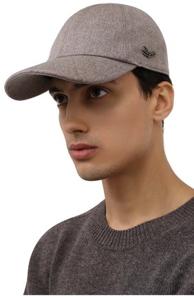 Мужской кашемировая бейсболка ERMENEGILDO ZEGNA бежевого цвета по цене 41600 руб., арт. Z2I04H/B2K | Фото 2 Мужской кашемировая бейсболка ERMENEGILDO ZEGNA бежевого цвета, арт. Z2I04H/B2K | Фото 2
