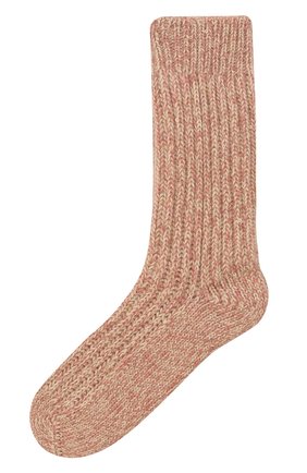 Детские кашемировые носки BRUNELLO CUCINELLI розового цвета, арт. BBJM51299A | Фото 1 (Материал: Кашемир, Шерсть, Текстиль; Кросс-КТ: Носки)