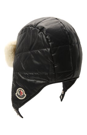 Детского шапка MONCLER темно-синего цвета по цене 12000 руб., арт. G2-951-3B600-10-68950 | Фото 2 Детского шапка MONCLER темно-синего цвета, арт. G2-951-3B600-10-68950 | Фото 2