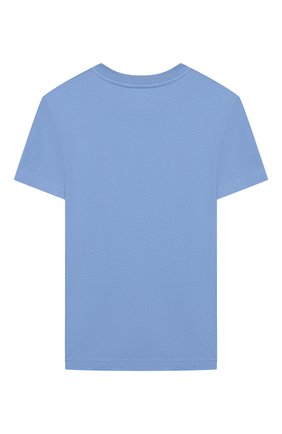 Детская хлопковая футболка POLO RALPH LAUREN голубого цвета по цене 3350 руб., арт. 321850990 | Фото 2 Детская хлопковая футболка POLO RALPH LAUREN голубого цвета, арт. 321850990 | Фото 2 (Материал внешний: Хлопок; Рукава: Короткие; Ростовка одежда: 18 мес | 86 см, 3 года | 98 см, 4 года | 104 см)