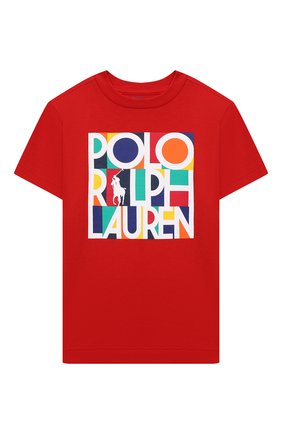 Детская хлопковая футболка POLO RALPH LAUREN красного цвета по цене 3455 руб., арт. 321844820 | Фото 1 Детская хлопковая футболка POLO RALPH LAUREN красного цвета, арт. 321844820 | Фото 1