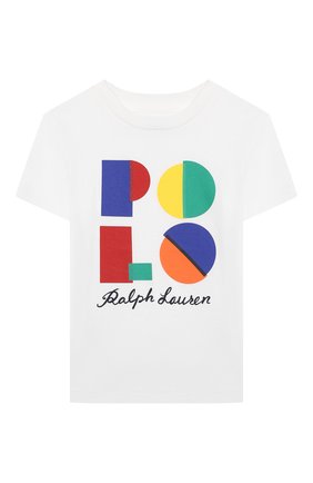 Детская хлопковая футболка POLO RALPH LAUREN белого цвета по цене 3455 руб., арт. 321844818 | Фото 1 Детская хлопковая футболка POLO RALPH LAUREN белого цвета, арт. 321844818 | Фото 1