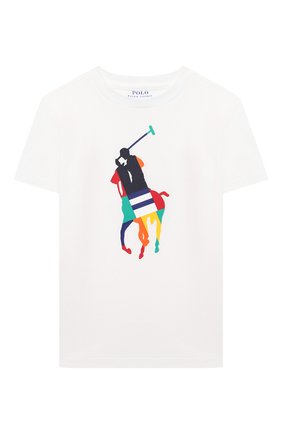 Детская хлопковая футболка POLO RALPH LAUREN белого цвета по цене 3455 руб., арт. 321844817 | Фото 1 Детская хлопковая футболка POLO RALPH LAUREN белого цвета, арт. 321844817 | Фото 1