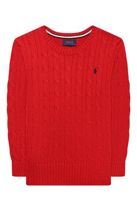 Детский хлопковый пуловер POLO RALPH LAUREN красного цвета по цене 7700 руб., арт. 321702674 | Фото 1 Детский хлопковый пуловер POLO RALPH LAUREN красного цвета, арт. 321702674 | Фото 1 (Материал внешний: Хлопок; Мальчики Кросс-КТ: Пуловер-одежда; Рукава: Длинные; Ростовка одежда: 3 года | 98 см, 4 года | 104 см)