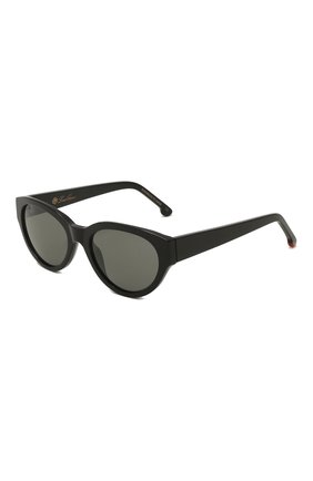 Женские солнцезащитные очки LORO PIANA черного цвета по цене 44100 руб., арт. FAL4776 | Фото 1