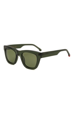 Женские солнцезащитные очки LORO PIANA темно-зеленого цвета, арт. FAL4920 | Фото 1 (Тип очков: С/з; Кросс-КТ: С/з-унисекс; Оптика Гендер: оптика-унисекс)